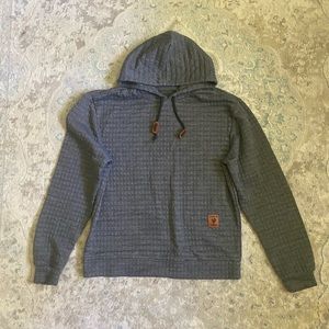 Gray pullover hoodie
